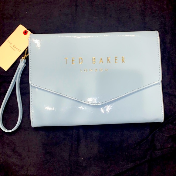 Ted Baker London Handbags - Ted Baker light blue clutch or wristlet